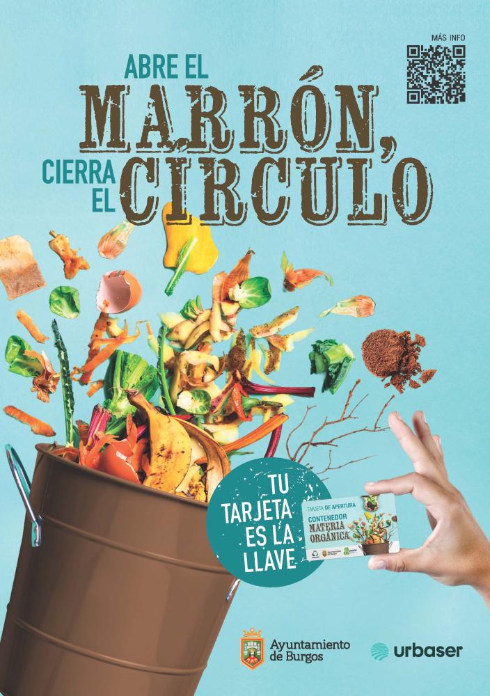 Imagen El contenedor marrón para la recogida selectiva de materia orgánica