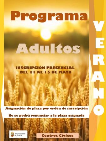Imagen PROGRAMACIÓN DE ADULTOS- CENTROS CÍVICOS VERANO 2026