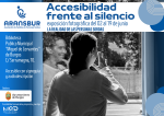 Cartel A3 Expo Accesibilidad frente al silencio Biblio M. cervantes Burgos 