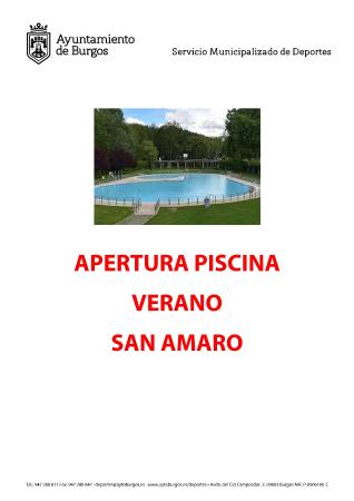 Image APERTURA PISCINA DE VERANO SAN AMARO
