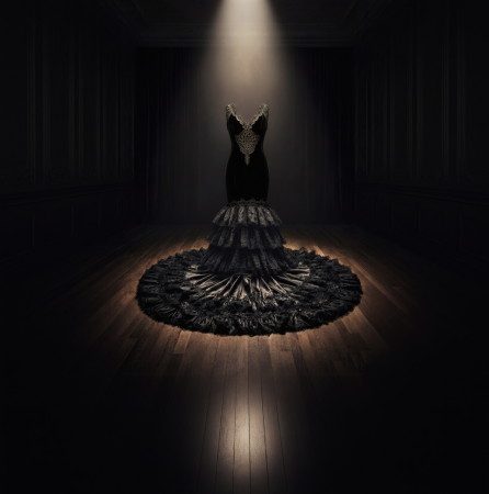 Imagen para Cartel expo LA BATA DE COLA, reina del baile flamenco