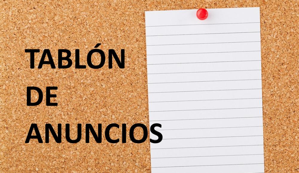 Imagen Tablón de anuncios