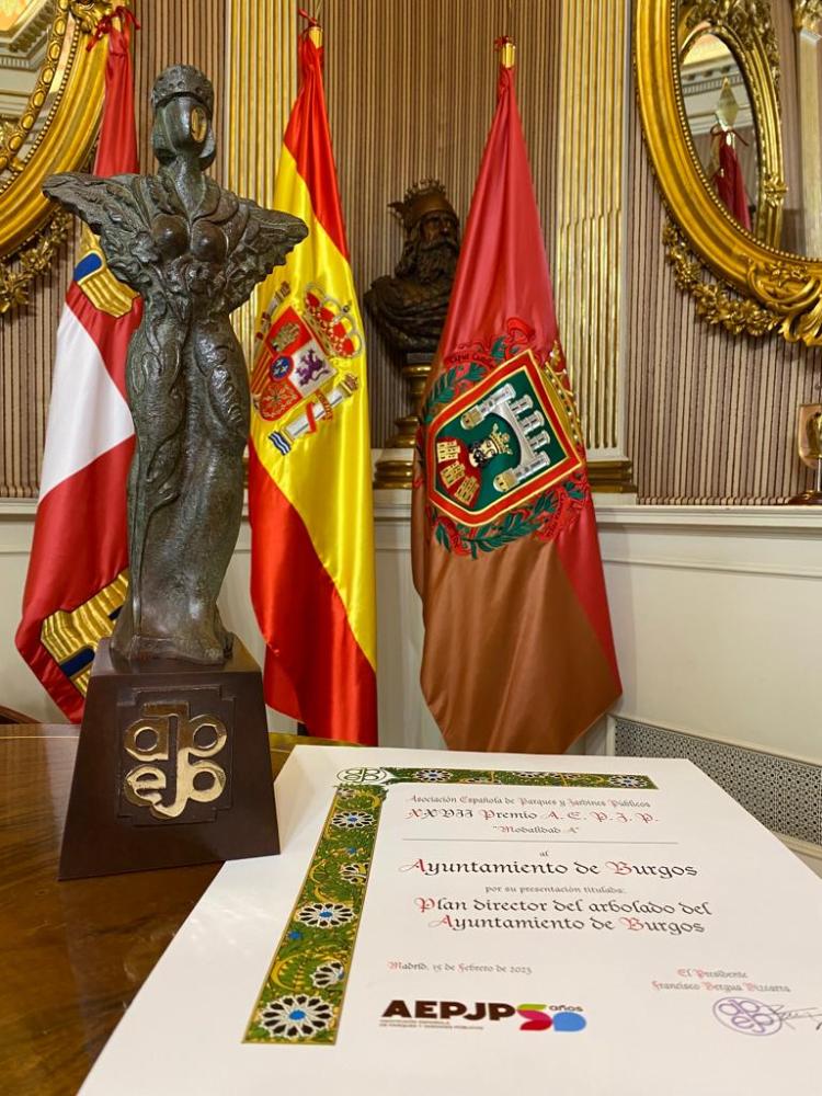 Imagen 20/02/23 Burgos recibe un premio a la labor de planeamiento, creación y gestión de los parques y jardines públicos