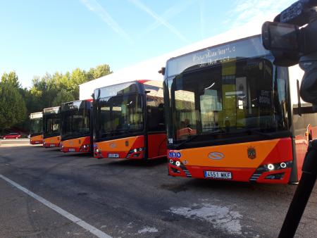 Imagen 28/09/2023 EL AYUNTAMIENTO DE BURGOS INCORPORA A SU FLOTA CINCO NUEVOS AUTOBUSES URBANOS DE TRANSPORTE PÚBLICO