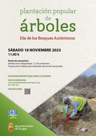 Imagen 15/11/2023 El Ayuntamiento y la Fundación Oxígeno plantarán 400 árboles en el cinturón verde de Burgos