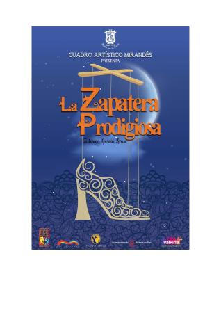 Teatro Adultos. Cuadro Artístico Mirandés: “La Zapatera Prodigiosa”.