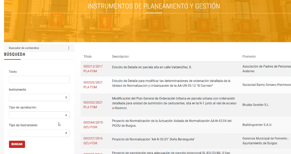 Imagen Instrumentos de planeamiento y gestión